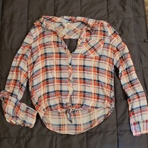 Tie up flannel